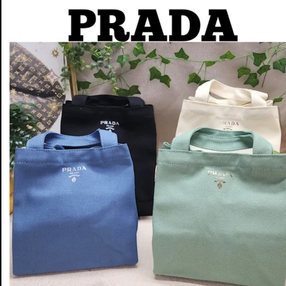 NIB Prada Canvas Tote - Various Colors Available - Picture 3 of 16